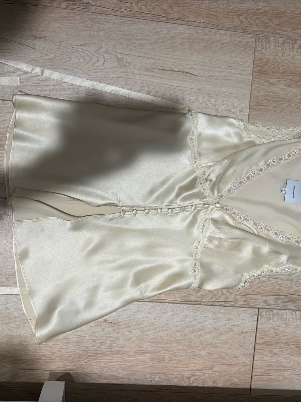 Reformation Addie Silk Camisole - butter yellow - Picture 5 of 7